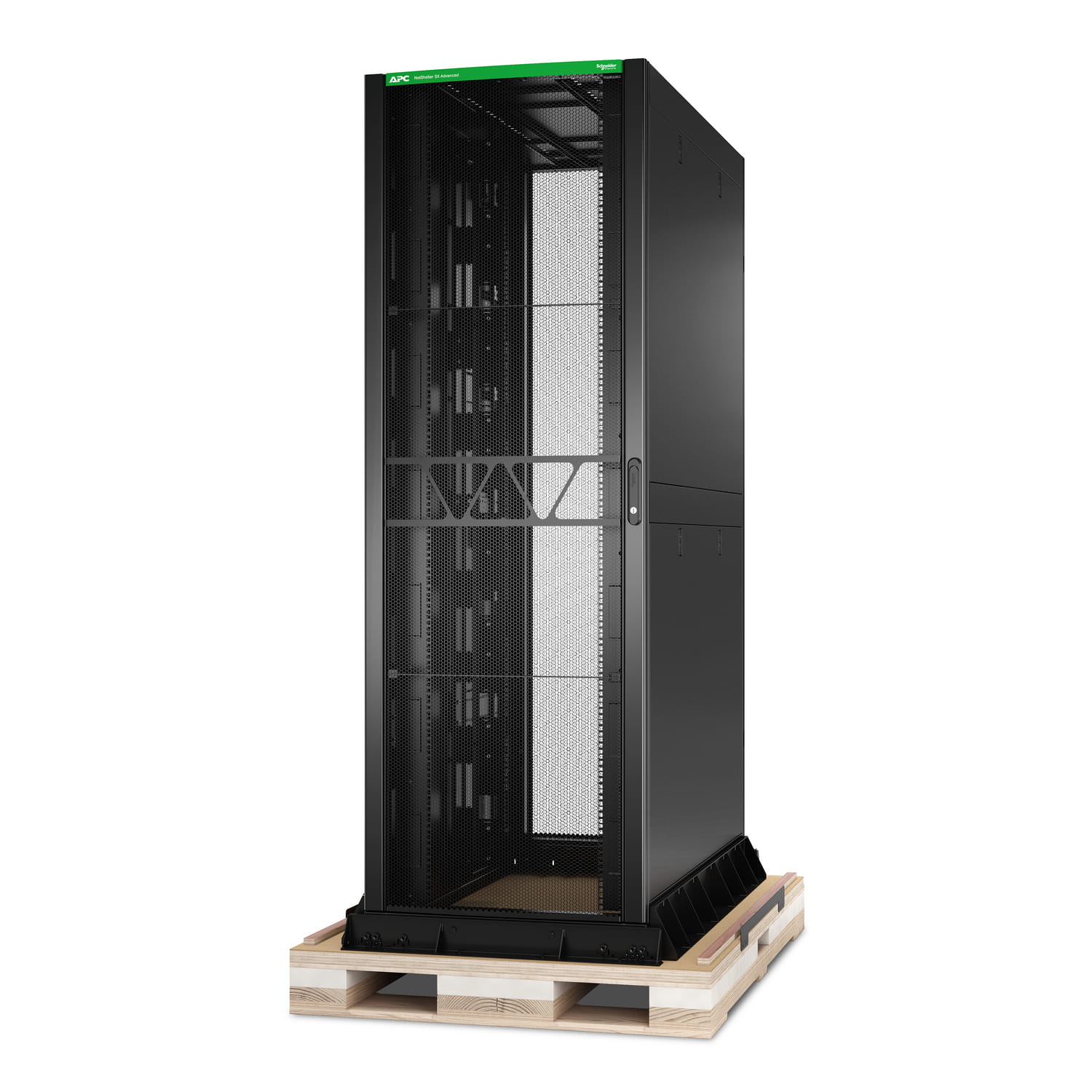 APC NetShelter SX Advanced - Schrank Netzwerkschrank - bodenstehend - Schwarz - 48U - 48.3 cm (19")