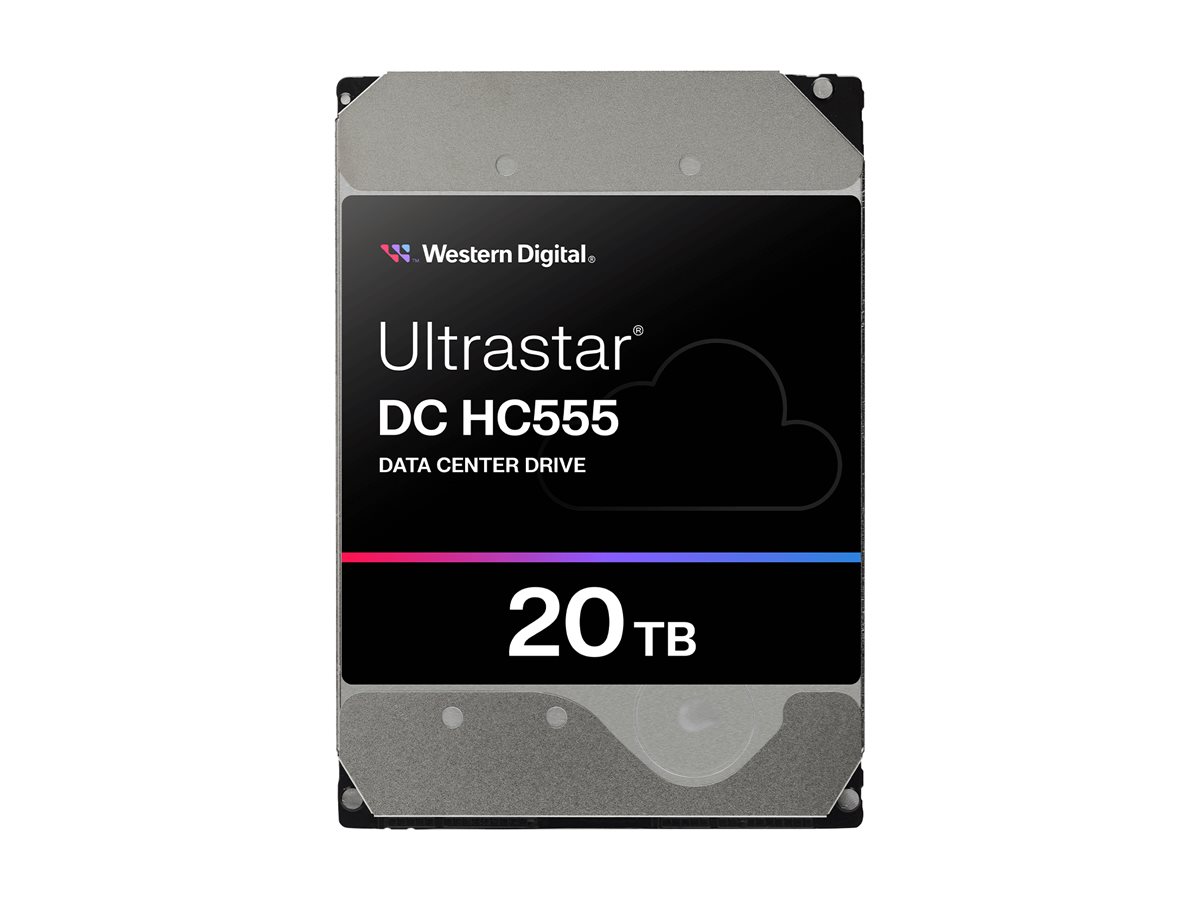 WD Ultrastar DC HC555 - Festplatte - Rechenzentrum - 20 TB - intern - 3.5" (8.9 cm)