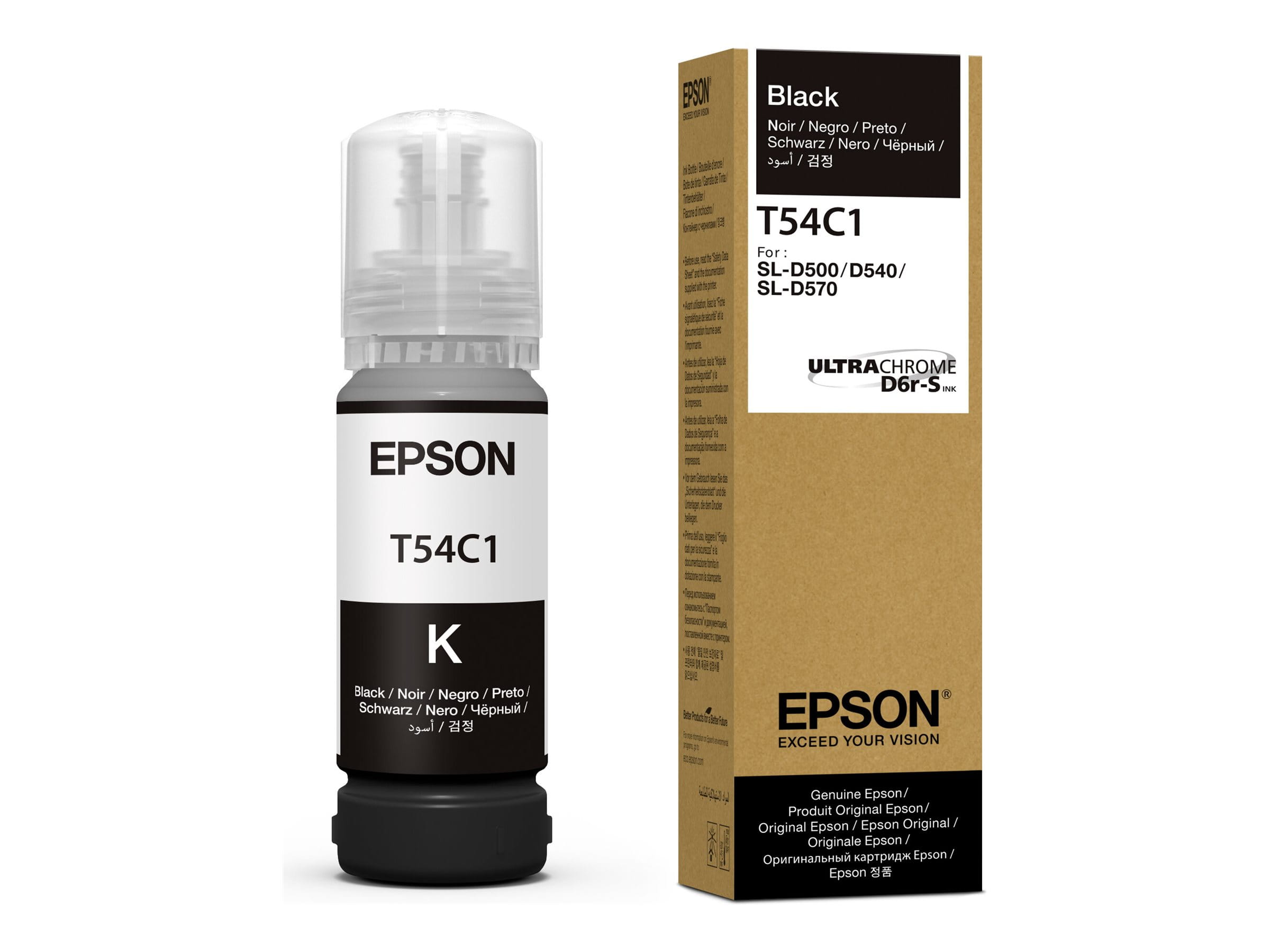 Epson T54C - Schwarz - original - Box - Nachfülltinte