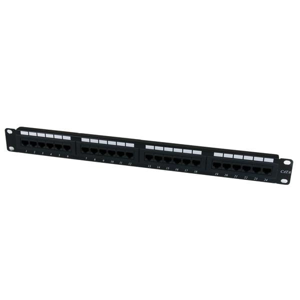 StarTech.com 24 Port 1U Rackmount Cat 6 110 Patch Panel - 24 port Network Patch Panel - RJ45 Ethernet 110 type Rack Mount Patch Panel 1U (C6PANEL24)