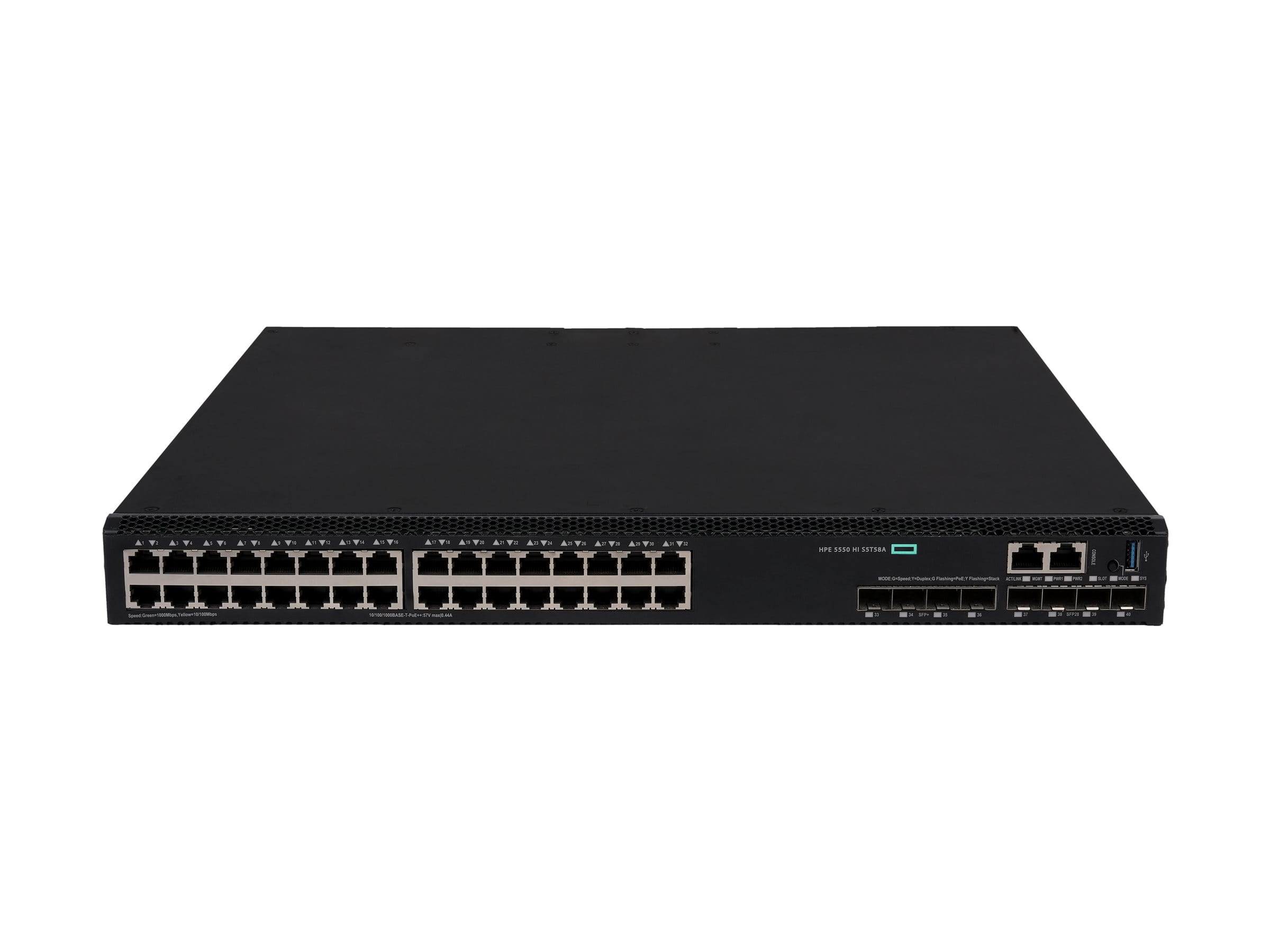 HPE Networking Comware 5550HI - Switch - 1 Slot - L3 - managed - 32 x 10/100/1000Base-T (PoE++)