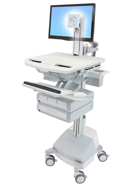Ergotron Wagen - für LCD-Display / PC-Ausrüstung - medizinisch - Aluminium, verzinker Stahl, hochwertiger Kunststoff - Grau, weiß, Polished Aluminum - Bildschirmgröße: bis zu 61 cm (bis zu 24 Zoll) Ergotron Wagen - für LCD-Display / PC-Ausrüstung - medizinisch - Aluminium, verzinker Stahl, hochwertiger Kunststoff - Grau, weiß, Polished Aluminum - Bildschirmgröße: bis zu 61 cm (bis zu 24 Zoll)