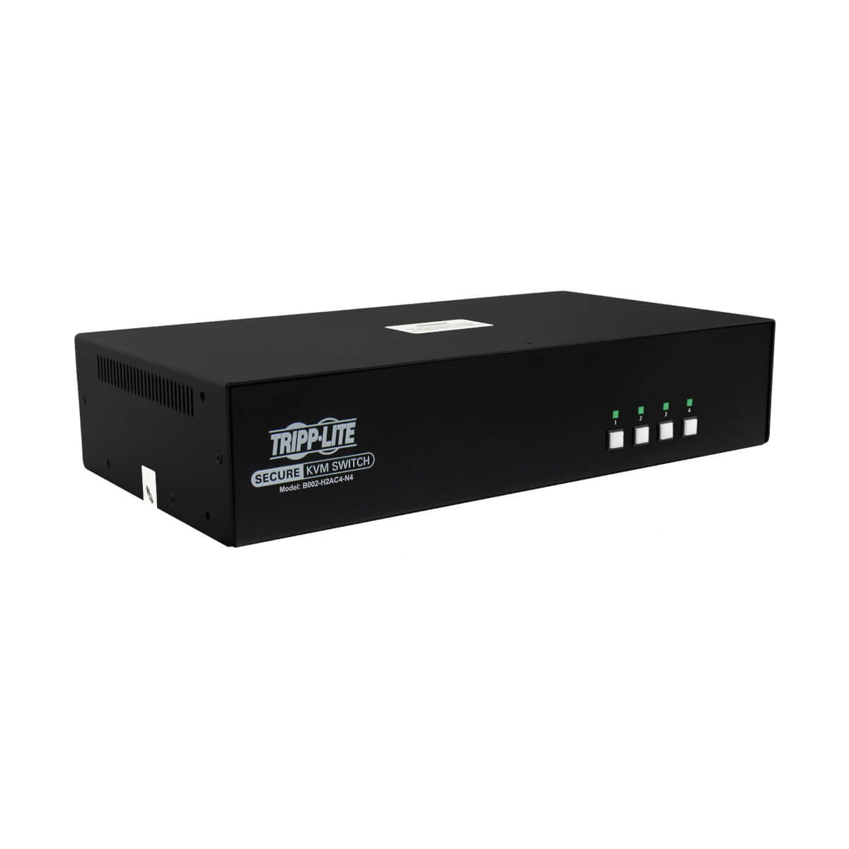 Tripp Secure KVM Switch, 4-Port, Dual Head, HDMI to HDMI, 4K, NIAP PP4.0, Audio, CAC, TAA
