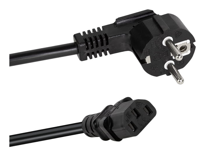 LogiLink PDU4S01, Horizontal/Vertikal, Metall, Schwarz, 4 AC-Ausgänge, Typ F, Typ F