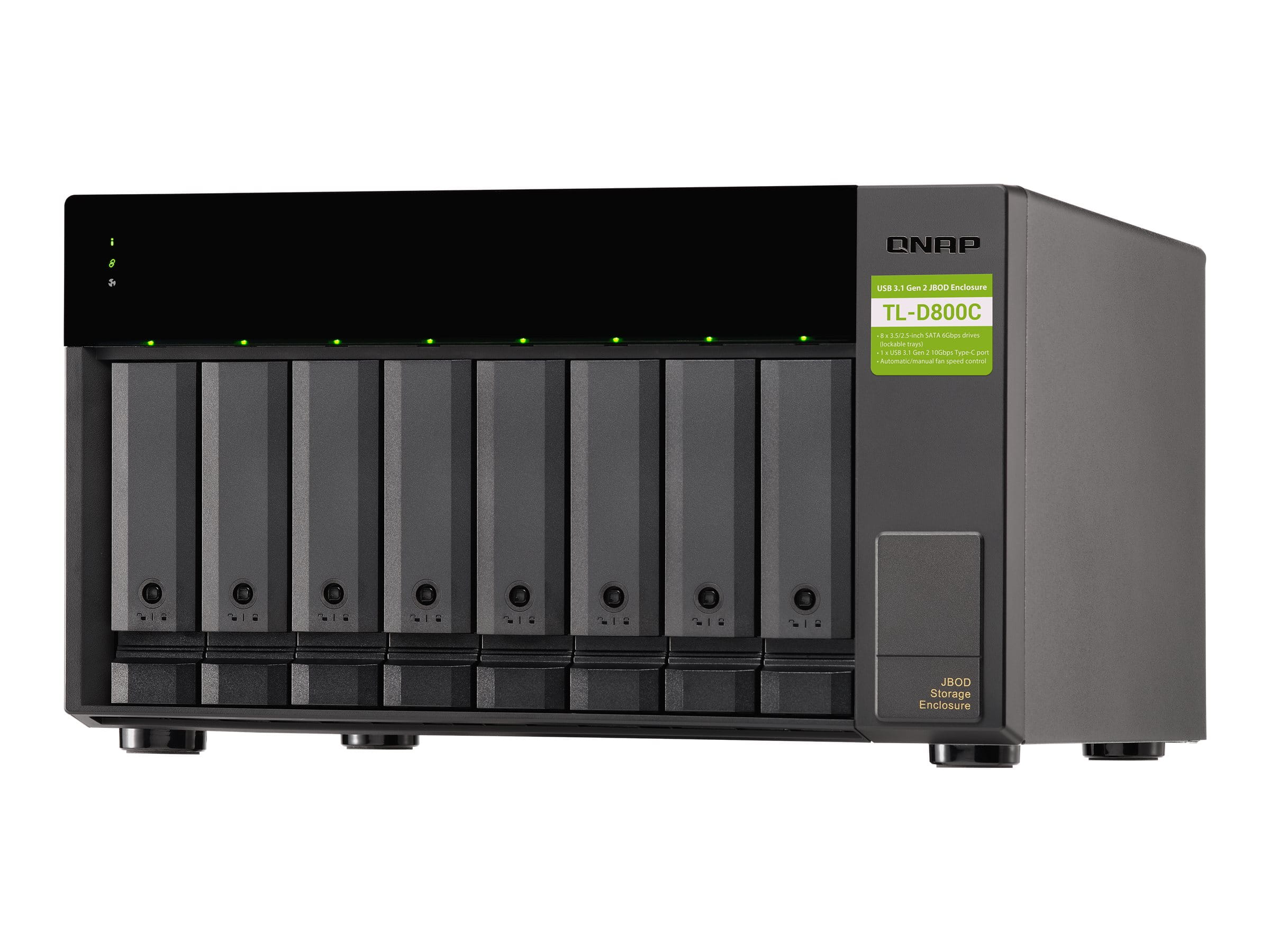 QNAP TL-D800C - Festplatten-Array - 8 Schächte (SATA-600)