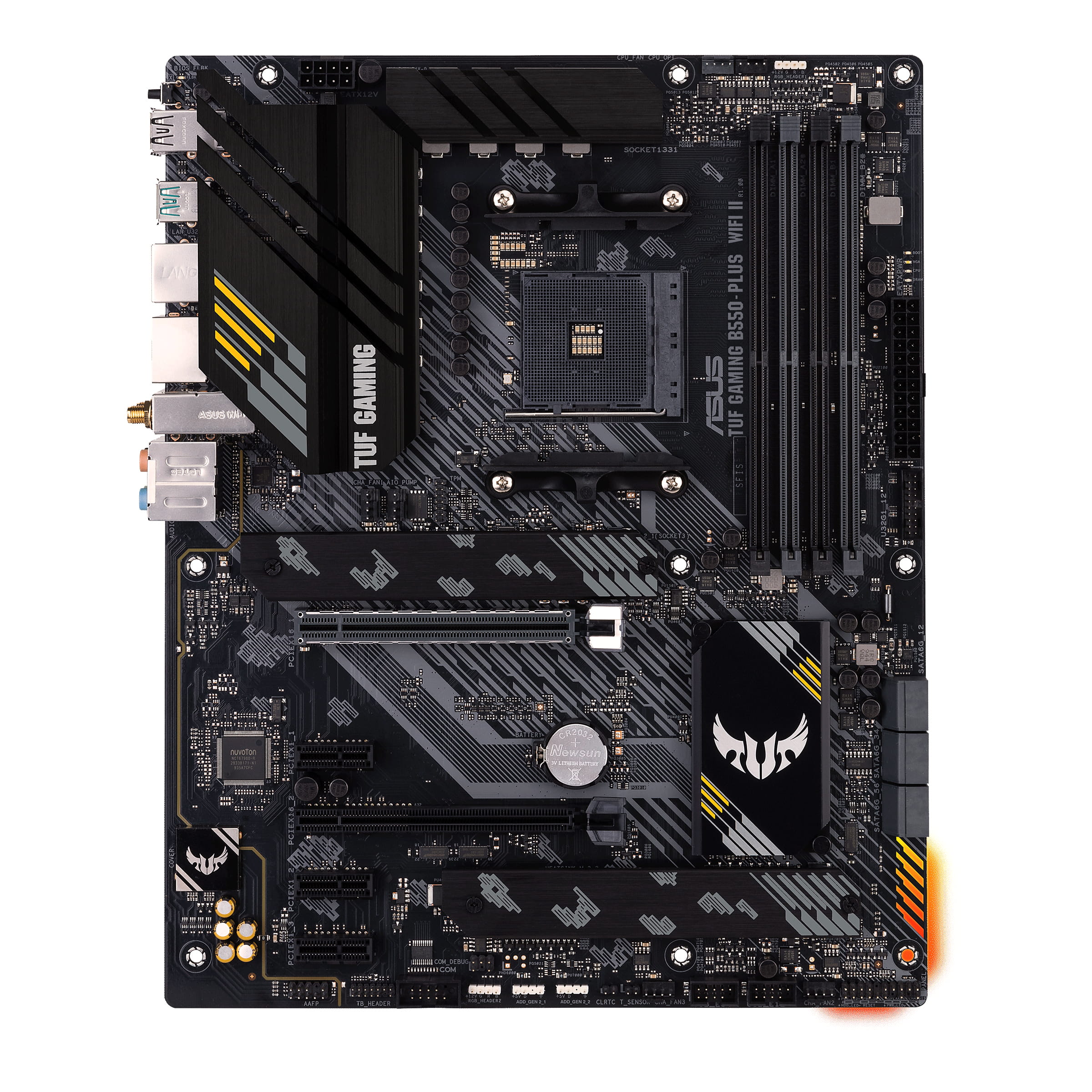 ASUS TUF GAMING B550-PLUS WIFI II - Motherboard - ATX - Socket AM4 - AMD B550 Chipsatz - USB-C Gen2, USB 3.2 Gen 1, USB 3.2 Gen 2 - 2.5 Gigabit LAN, Wi-Fi 6, Bluetooth - Onboard-Grafik (CPU erforderlich)