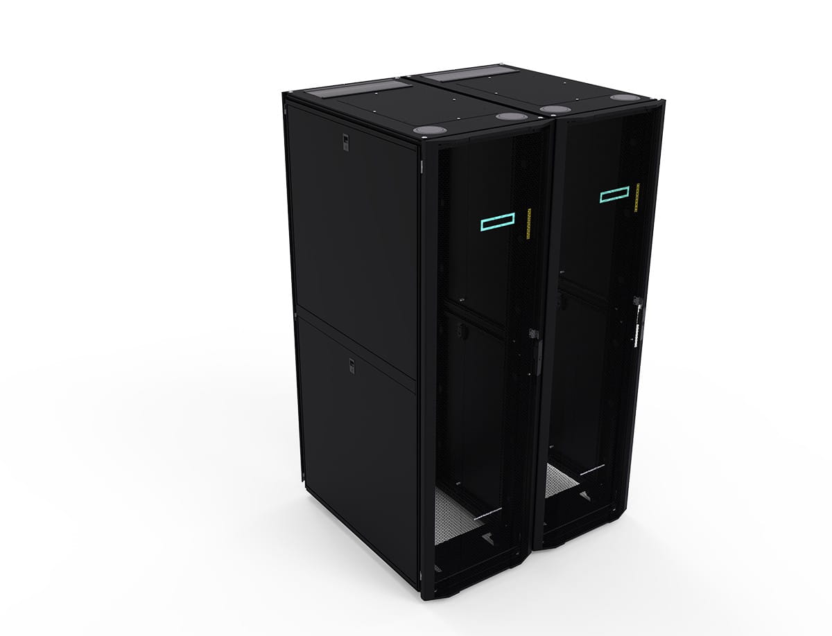 HPE 600mm x 1075mm G2 Kitted Advanced Shock Rack - Schrank Netzwerkschrank - Schwarz - 42HE - 48.3 cm (19")