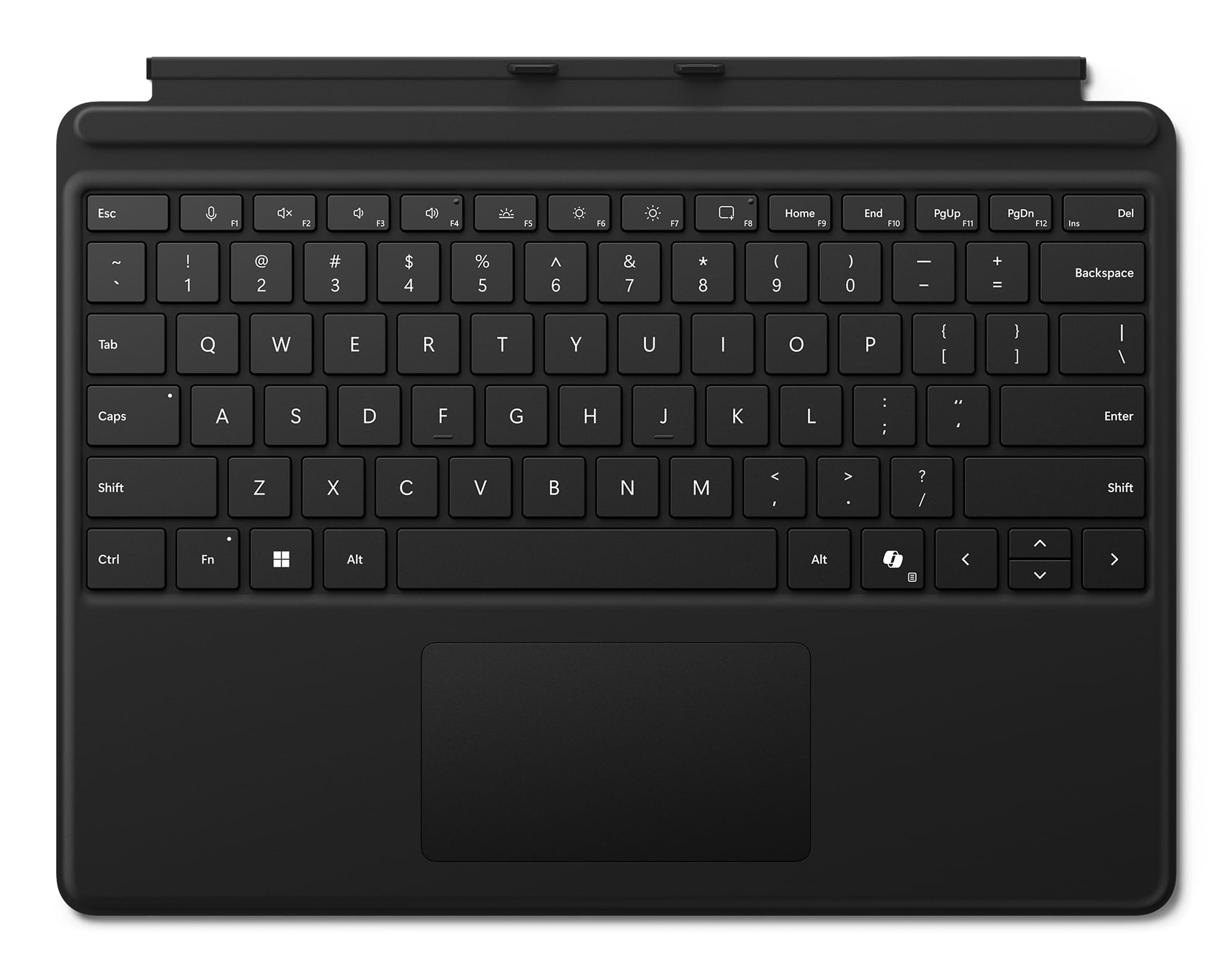Microsoft Surface Pro Keyboard - Tastatur - mit Touchpad - hinterleuchtet - QWERTY - Englisch - Schwarz - für Microsoft Surface Pro 8, Pro 8 for Business, Pro 9, Pro 9 for Business, Pro 10 for Business, Pro (11th Edition)