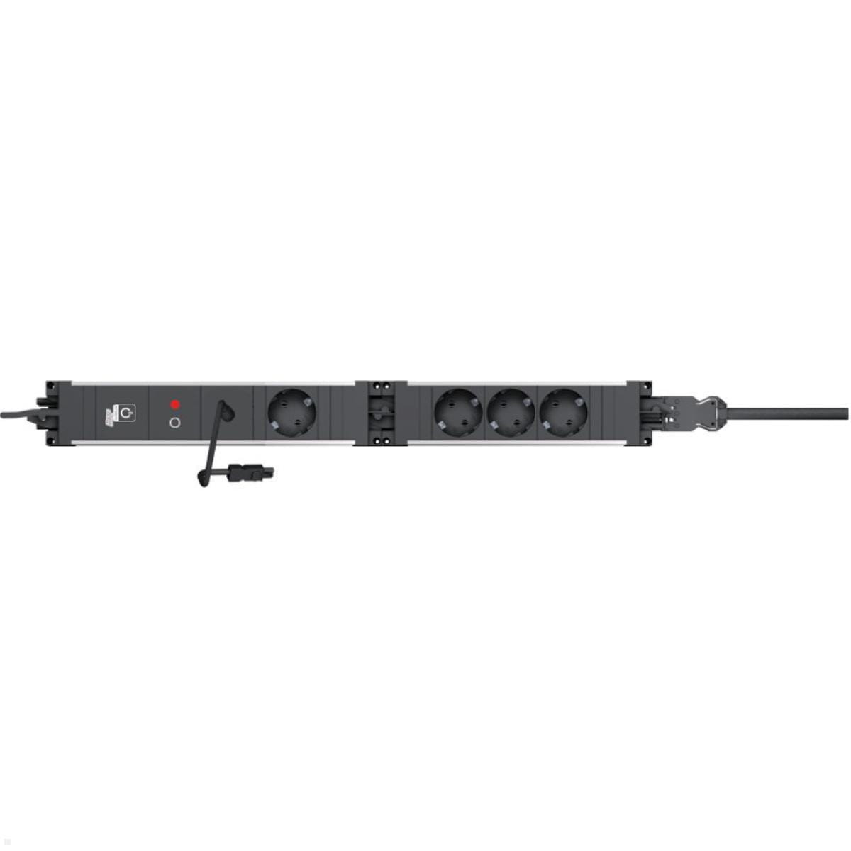 Bachmann STEP BASE - Steckdosenleiste - Wechselstrom 250 V - Eingabe, Eingang GST18i3 - Ausgangsanschlüsse: 3 (power CEE 7/3)