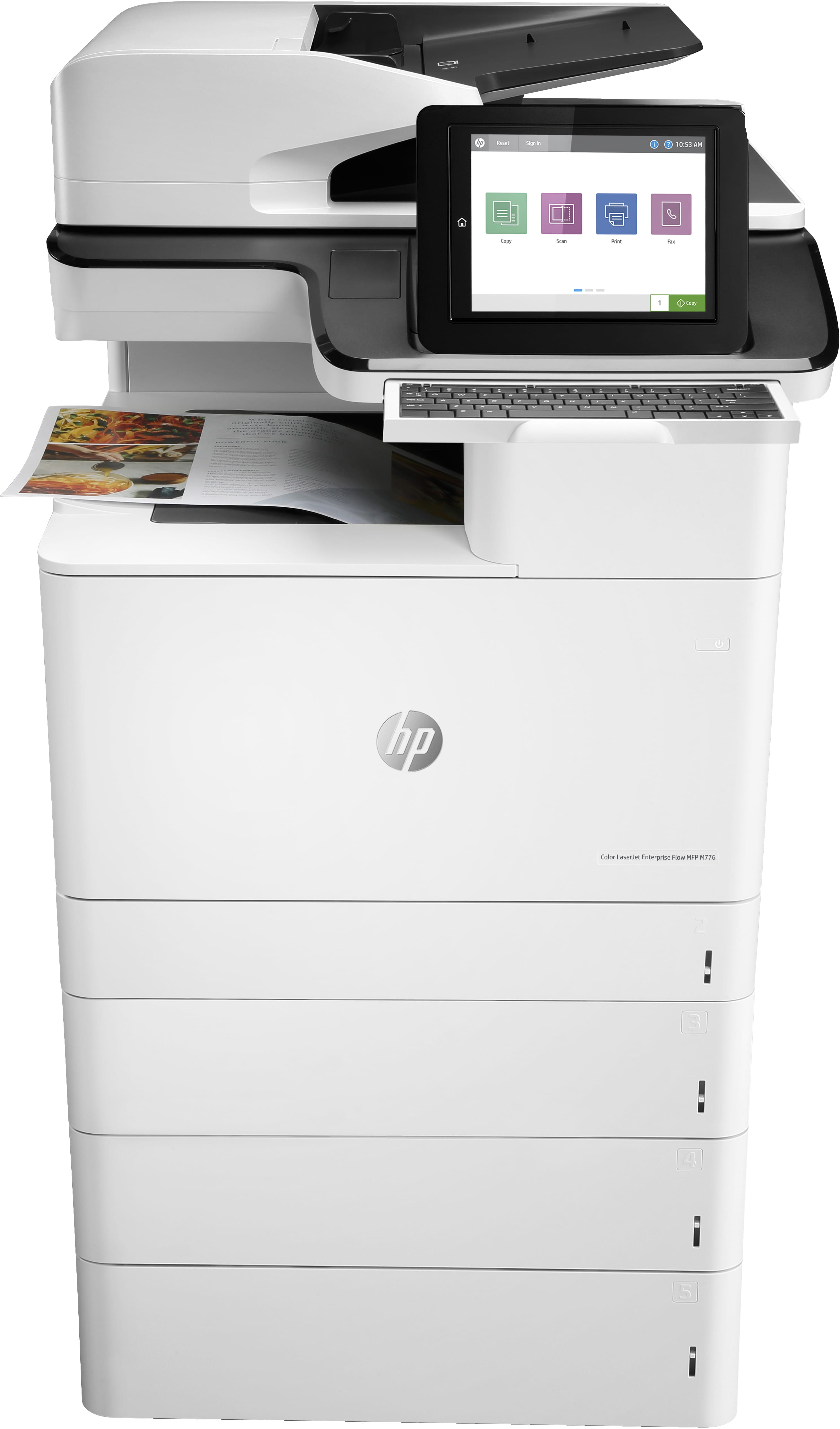 HP LaserJet Enterprise Flow MFP M776z - Multifunktionsdrucker - Farbe - Laser - 297 x 864 mm (Original)