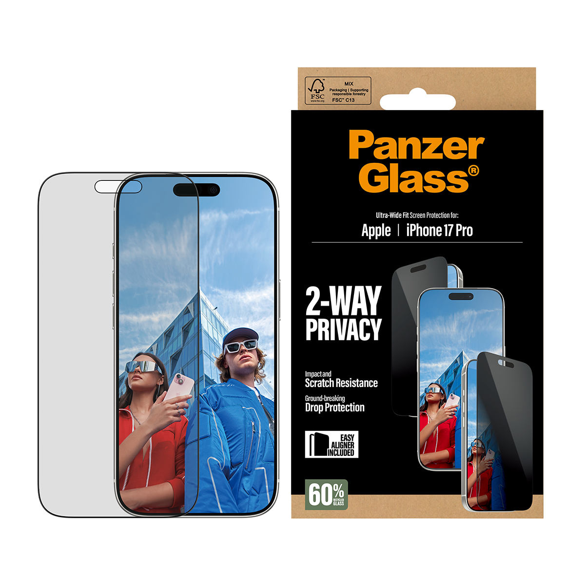 PanzerGlass Bildschirmschutz für Handy - Ultra-Wide