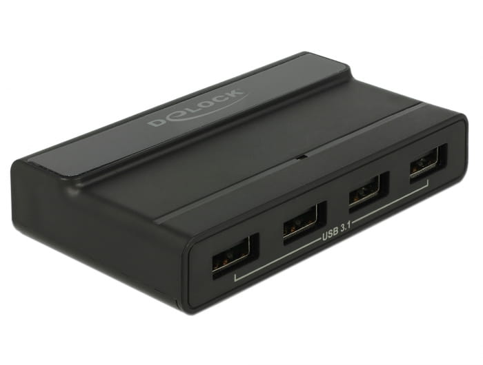 Delock Externer USB 3.1 4 Port Hub mit 10 Gbps