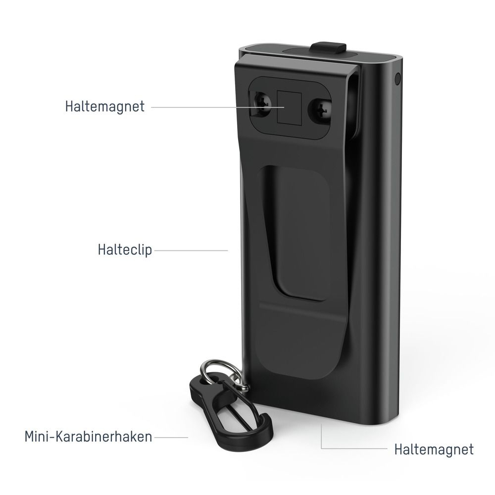 Ansmann ML400R, Schlüsselanhänger-Blinklicht, Schwarz, Acrylnitril-Butadien-Styrol (ABS), Aluminium, Tasten, IPX4, III