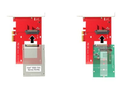 Delock PCI Express Card > 1 x internal U.2 NVMe - Speicher-Controller - 2.5" (6.4 cm)