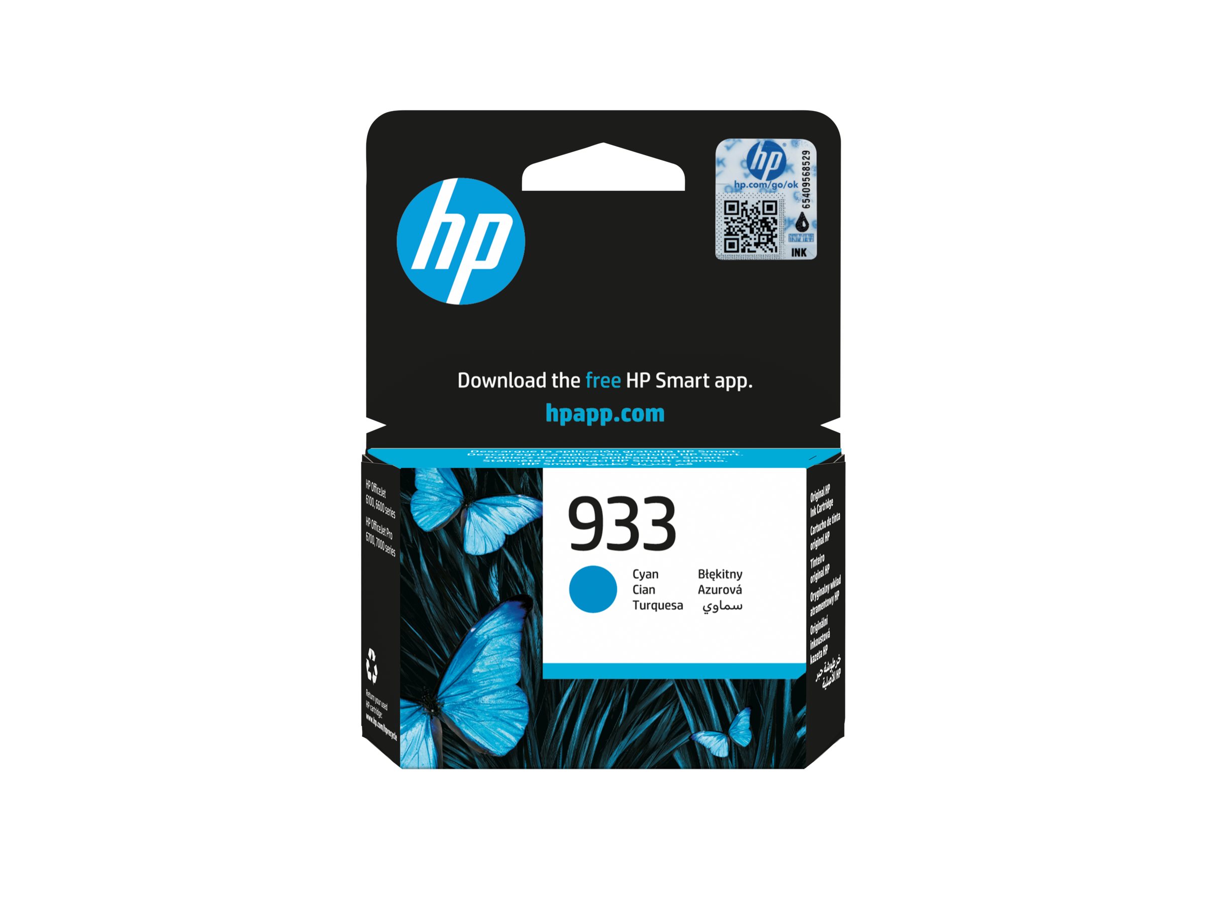 HP 933 - 4 ml - Cyan - original - Tintenpatrone