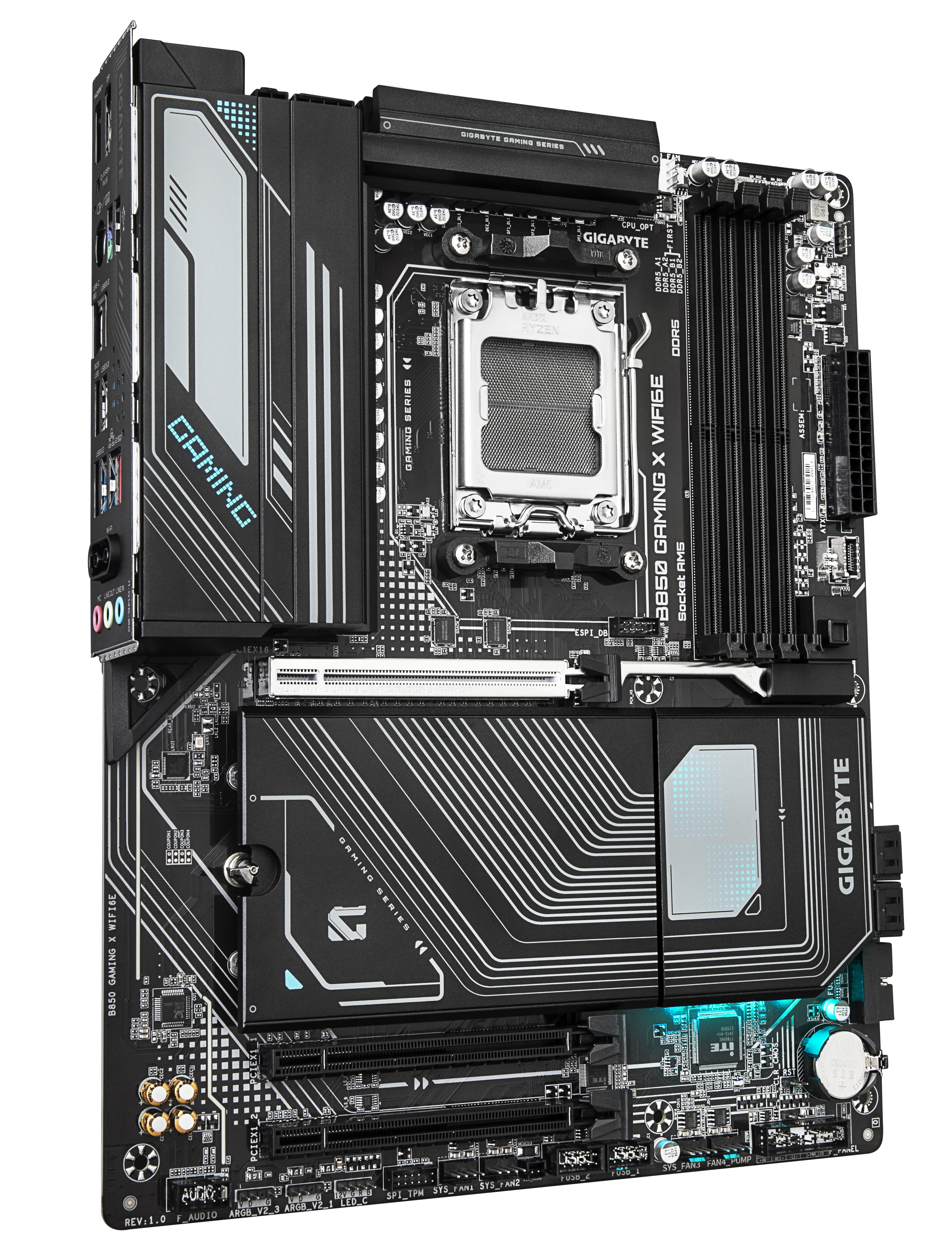 Gigabyte B850 GAMING X WIFI6E - Motherboard - ATX - Socket AM5 - AMD B850 Chipsatz - USB-C 3.2 Gen 2x2, USB-C 3.2 Gen2, USB 3.2 Gen 2, USB 3.2 Gen 1 - Wi-Fi 6E, Bluetooth, 2.5 Gigabit LAN - Onboard-Grafik (CPU erforderlich)