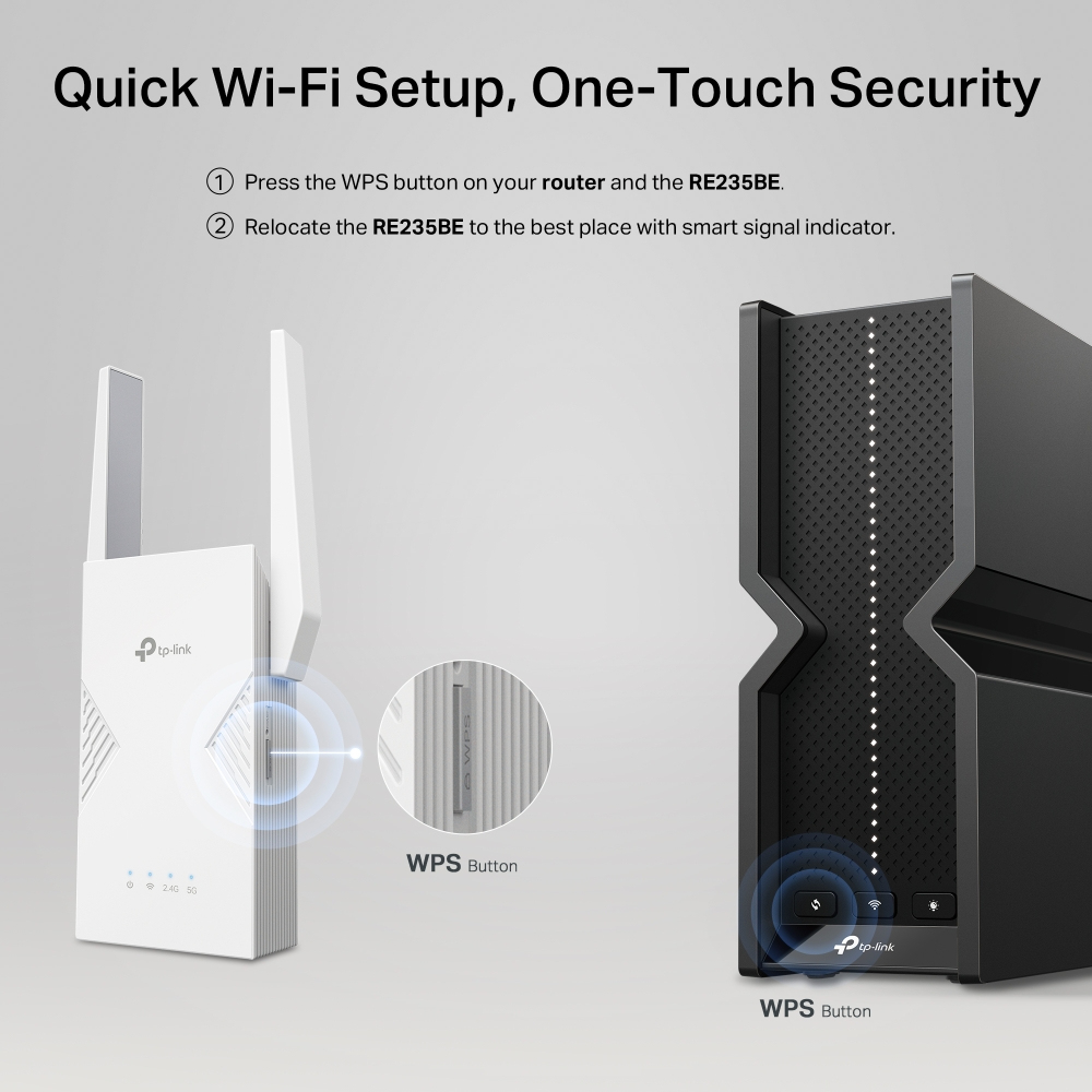 TP-LINK RE235BE V1 - Wi-Fi-Range-Extender - 2.5GbE