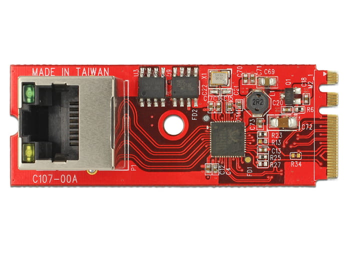 Delock Converter M.2 Key A+E male > 1 x Gigabit