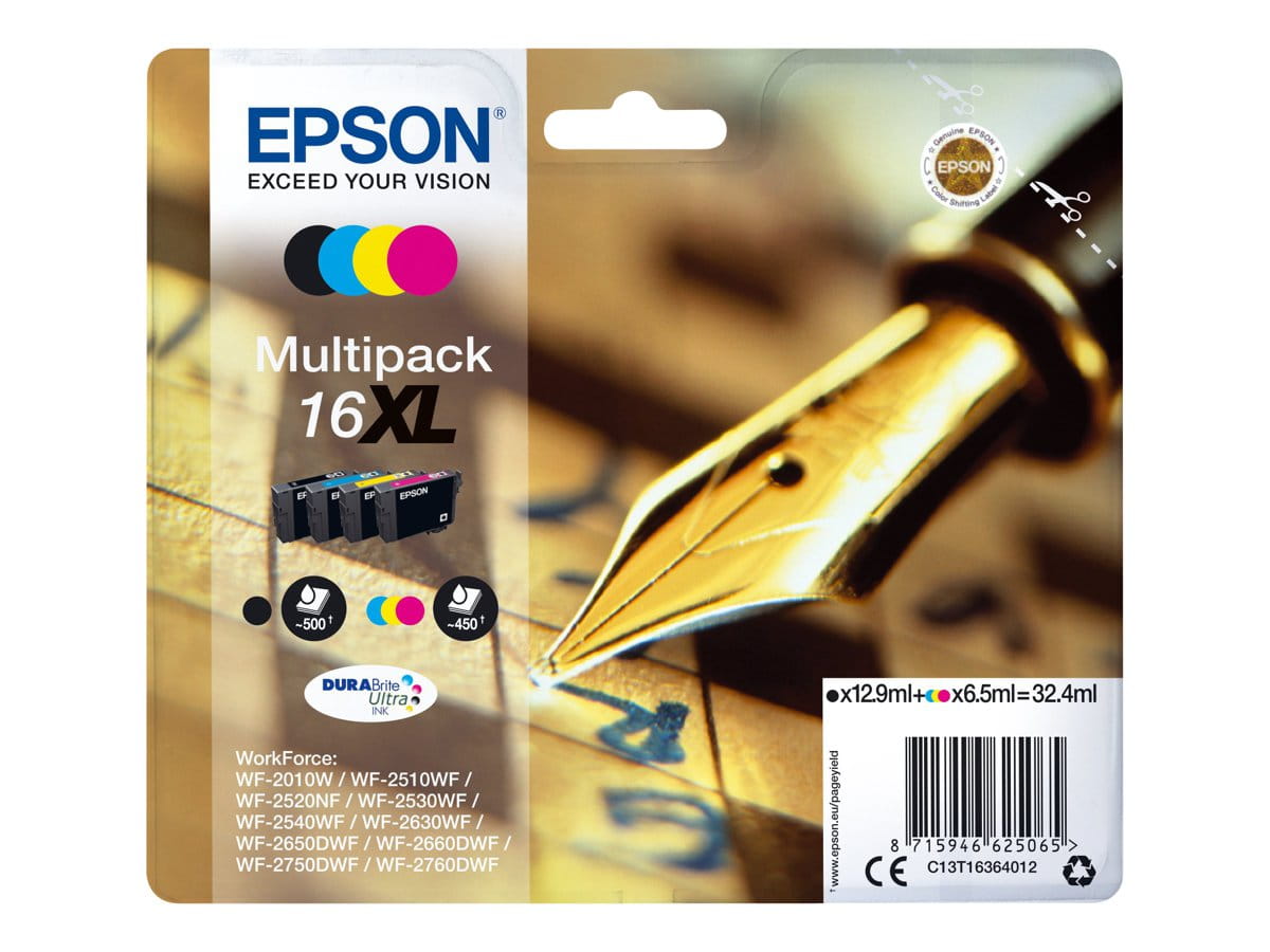 Epson 16XL Multipack - 4er-Pack - XL - Schwarz