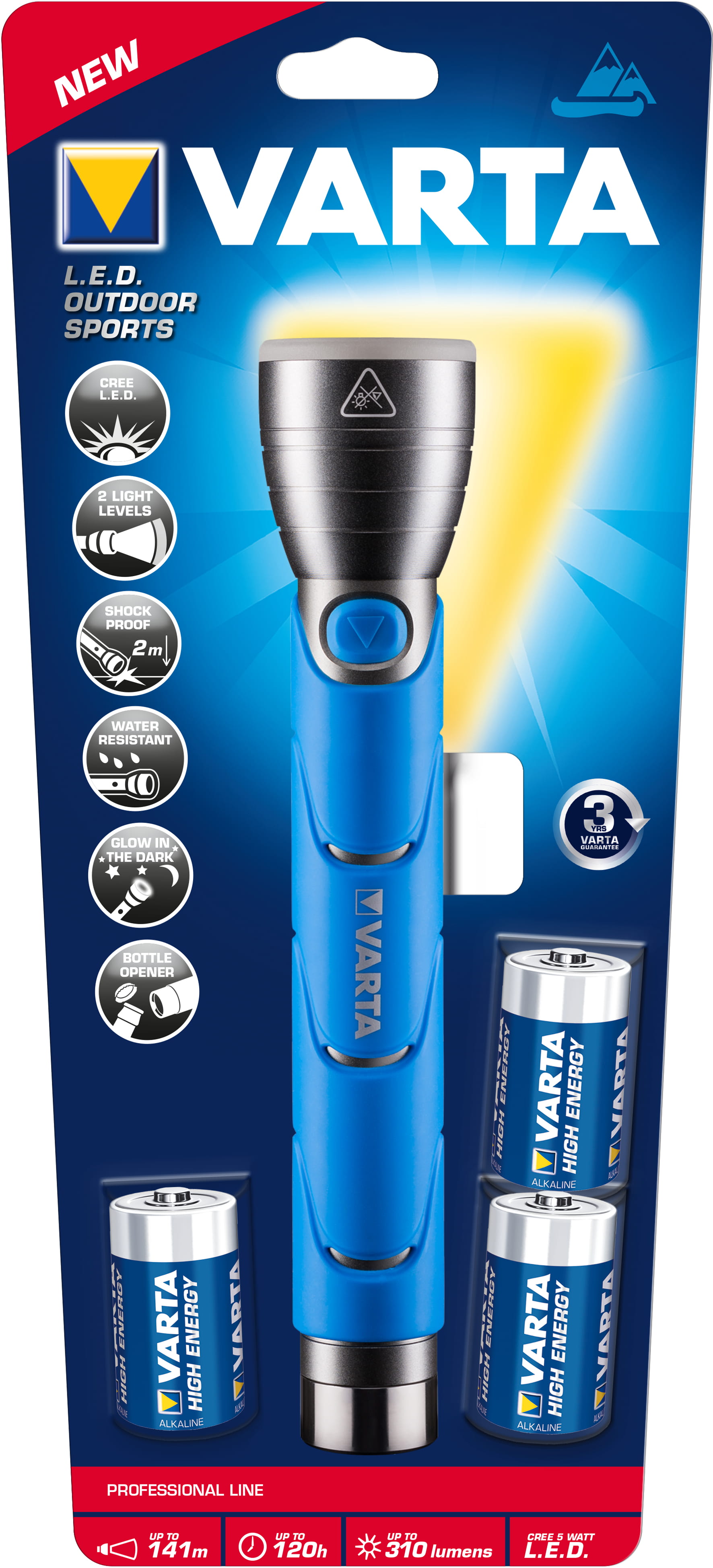 Varta Active Outdoor Sports F30 - Taschenlampe