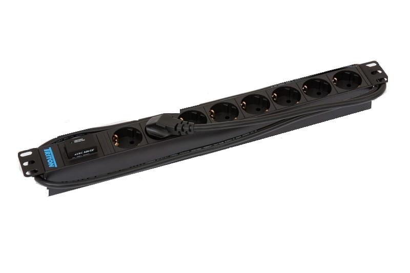 TRITON RAB-PD-X08-A1 - Stromverteiler (Rack - einbaufähig) - Ausgangsanschlüsse: 8 - 1U - 48.3 cm (19")