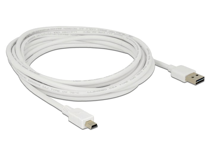 Delock Easy - USB-Kabel - USB (M) umkehrbar zu mini-USB Typ B (M)