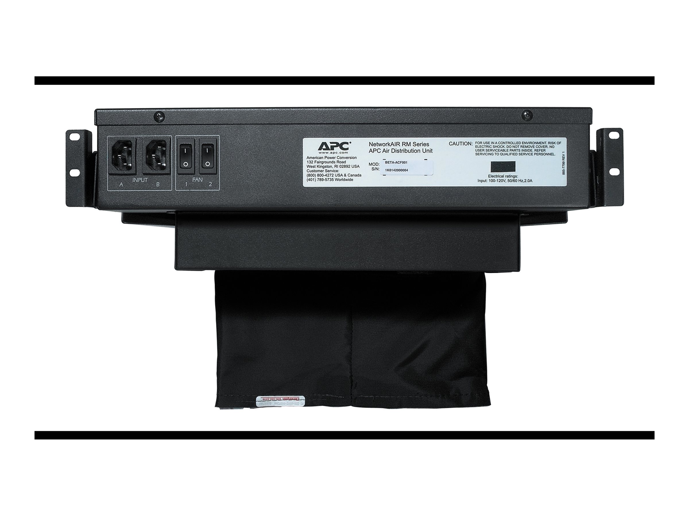 APC Lüftungseinheit - Schwarz - 2U - für P/N: AR3103