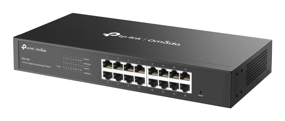 TP-LINK Omada ES216G, Managed, L2, Gigabit Ethernet (10/100/1000), Rack-Einbau