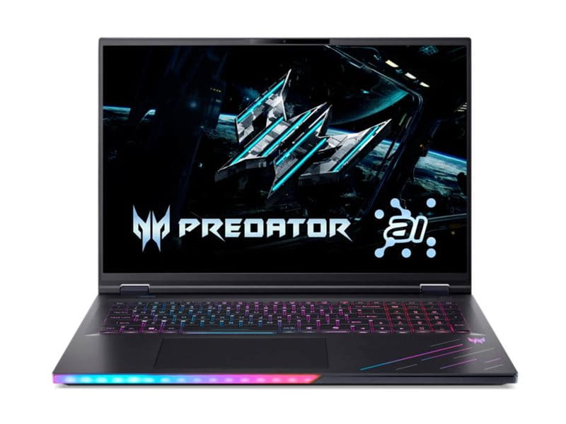 Acer Predator Helios 18 AI PH18-73 - Intel Core Ultra 9 275HX / 2.7 GHz - Win 11 Home - GeForce RTX 5090 - 64 GB RAM - 1.024 TB SSD NVMe + 1.024 TB M.2 2280 SSD NVM Express (NVMe)