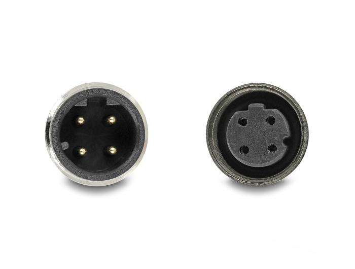 Delock Netzwerkverlängerungskabel - 4-polig M12-D (M)