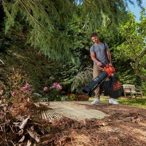 Black & Decker BCBLV36B, Handgehaltenes Gebläse, 270 km/h, 510 m³/h, Blasen/saugen, 45 l, Schwarz, Orange