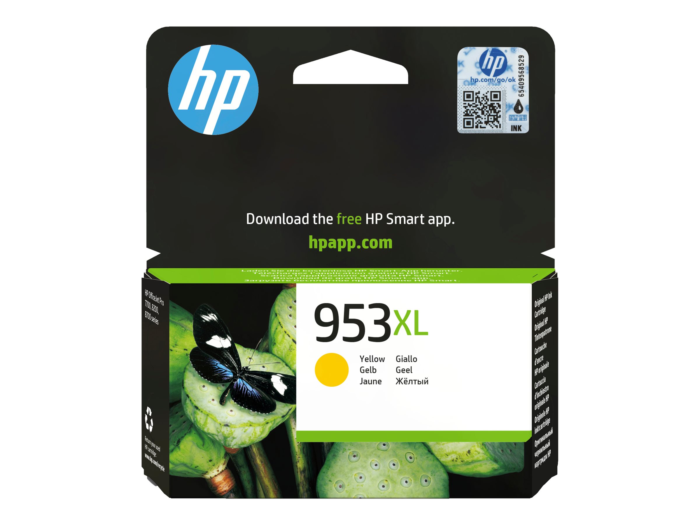 HP 953XL - 18 ml - Hohe Ergiebigkeit - Gelb -