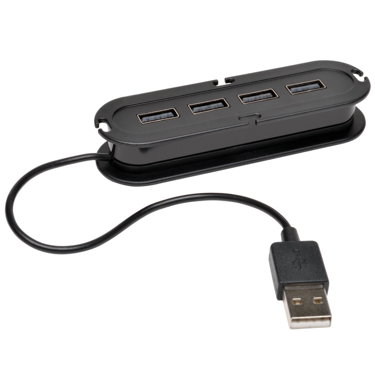 Tripp Eaton Tripp Lite series 4-Port USB 2.0 Compact Mobile Hi-Speed Ultra-Mini Hub w/ Cable
