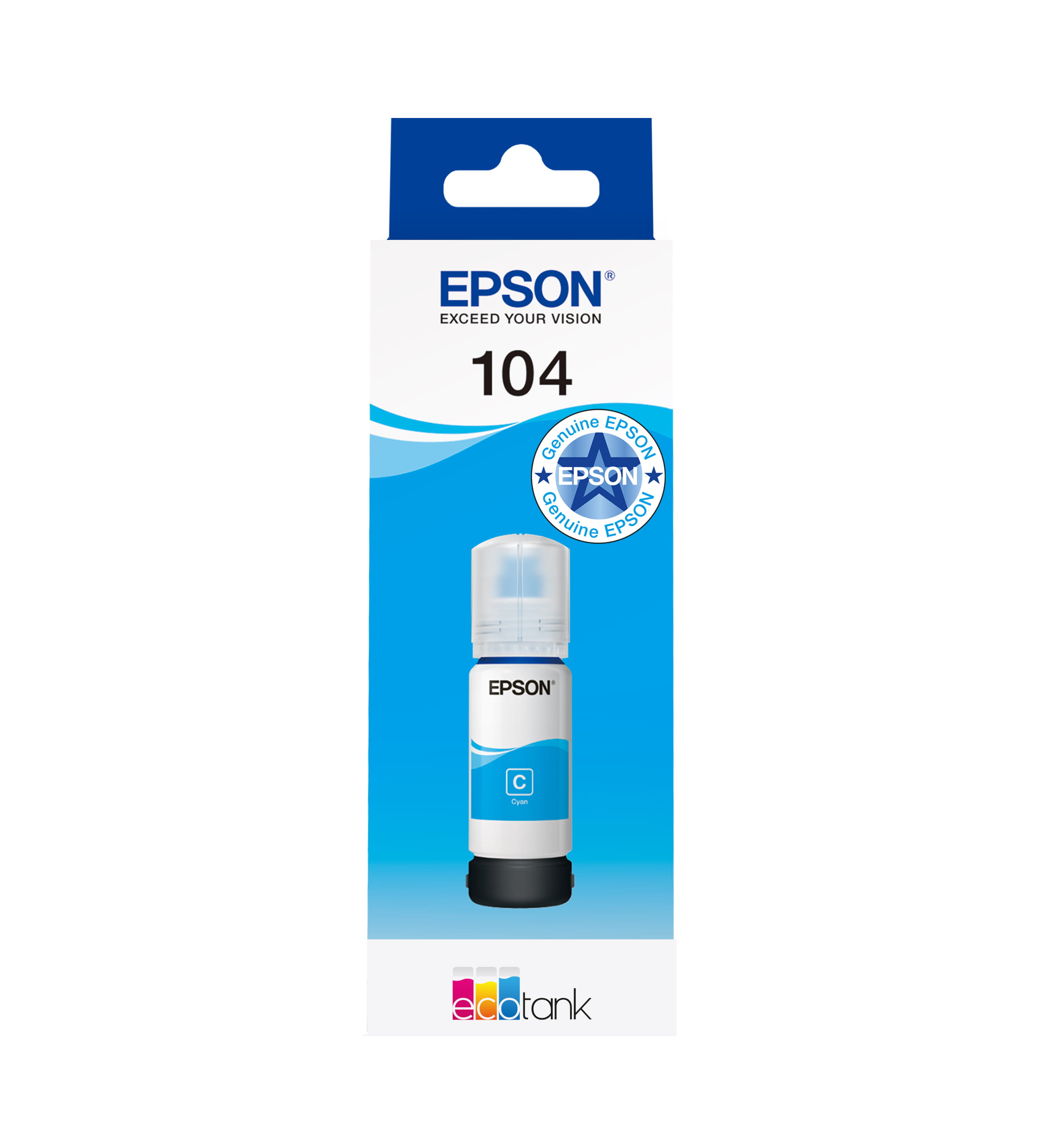 Epson EcoTank 104 - 65 ml - Cyan - original