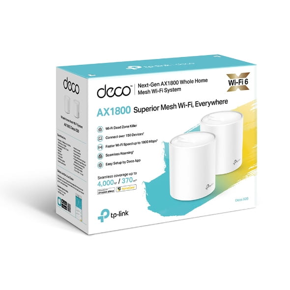 TP-LINK Deco X20 V2 - WLAN-System - (2 Router)