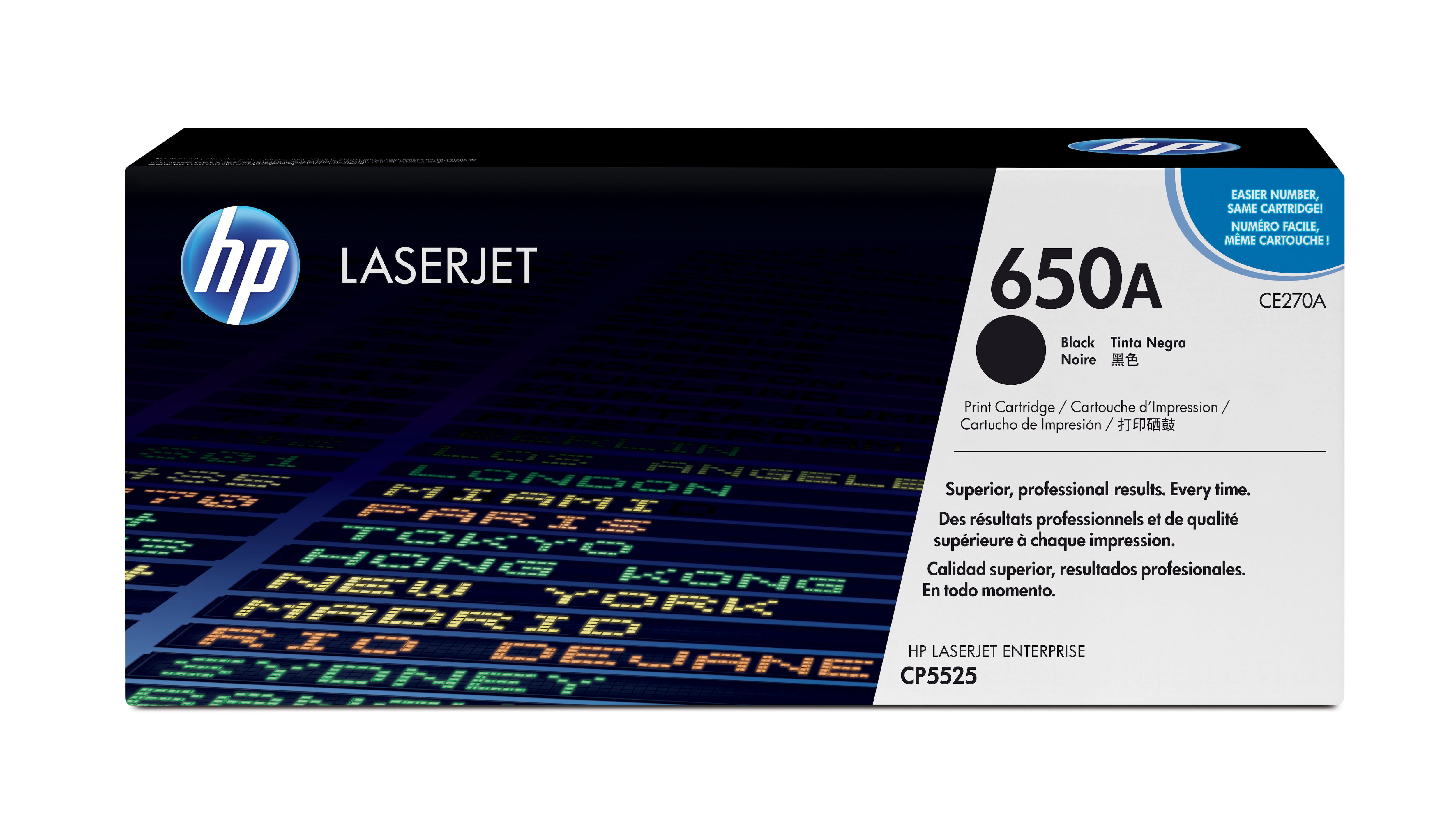 HP 650A - Schwarz - original - LaserJet - Tonerpatrone (CE270A)