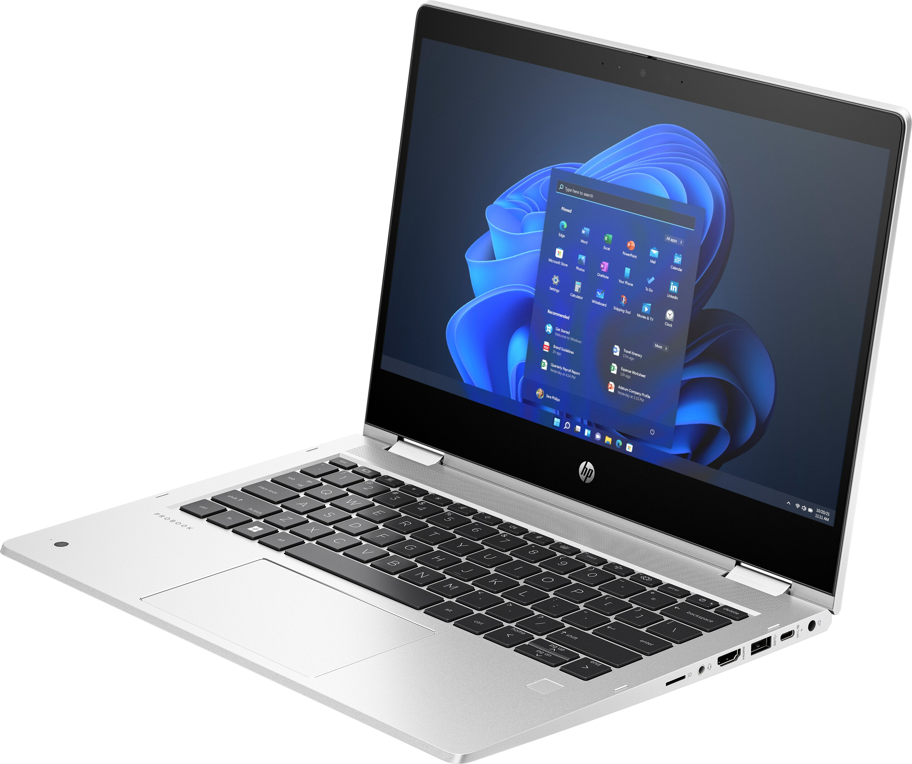 HP Pro x360 435 G10, AMD Ryzen™ 5, 2 GHz, 33,8 cm (13.3"), 1920 x 1080 Pixel, 16 GB, 256 GB