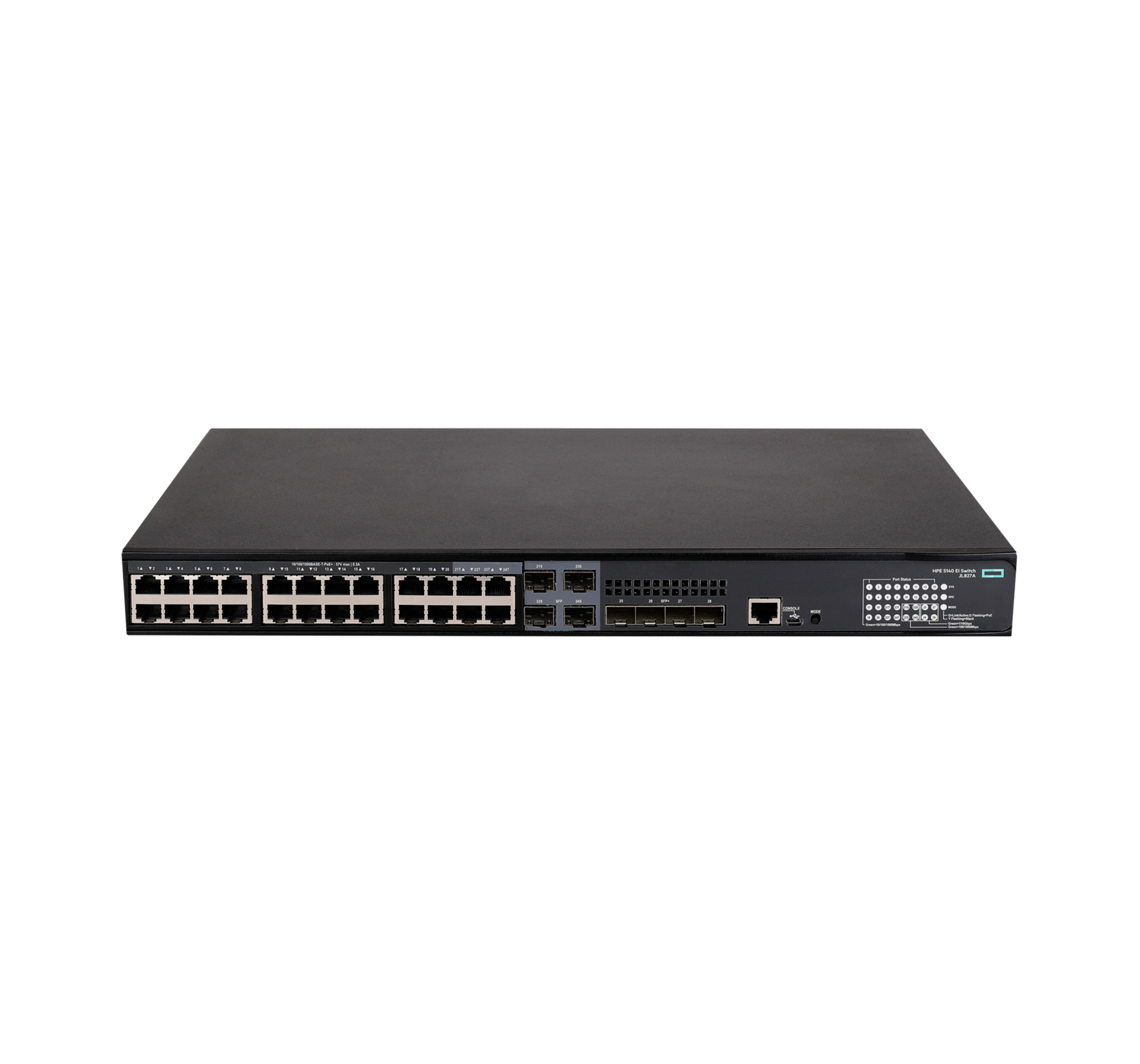 HPE FlexNetwork 5140 24G PoE+ 4SFP+ EI - Switch - L3 - Smart - 24 x 10/100/1000 (PoE+) - managed