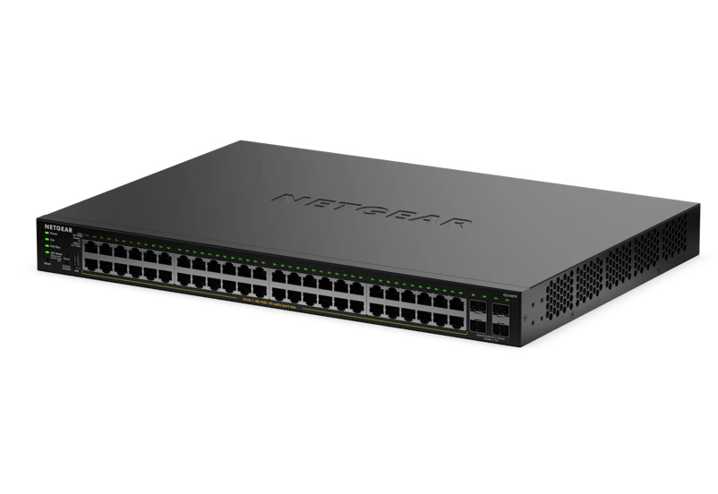Netgear GS348TPv2 - Switch - 2+/L3 Lite - Smart - 48 x 10/100/1000 (PoE+)