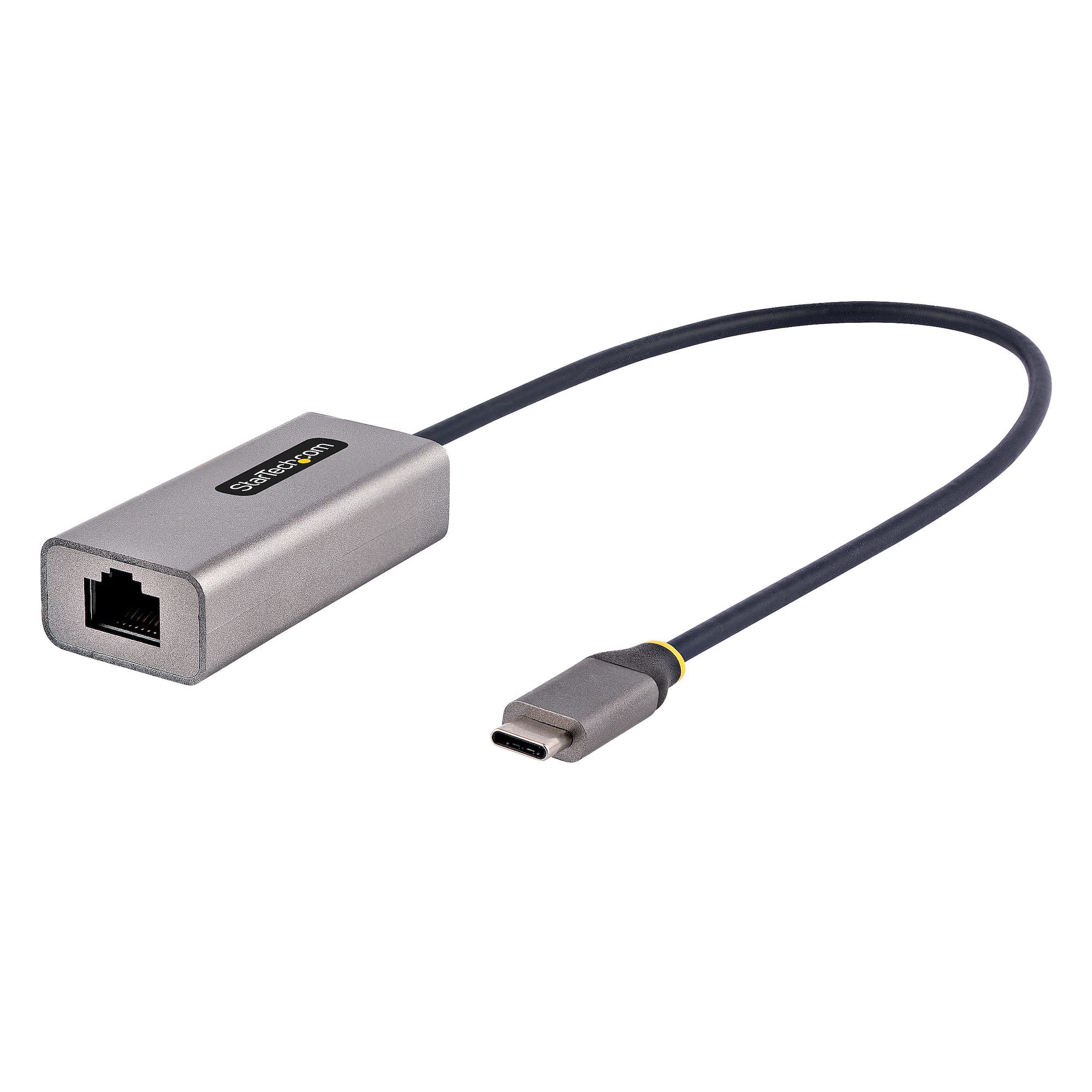 StarTech.com USB-C to Ethernet Adapter, 10/100/1000 Mbps, Gigabit Network Adapter w/ ASIX AX88179A Chip, 1ft/30cm Cable, USB Type C to RJ45 Ethernet Dongle, USB C to LAN Adapter, Windows/macOS/Linux/ChromeOS (US1GC30B2)