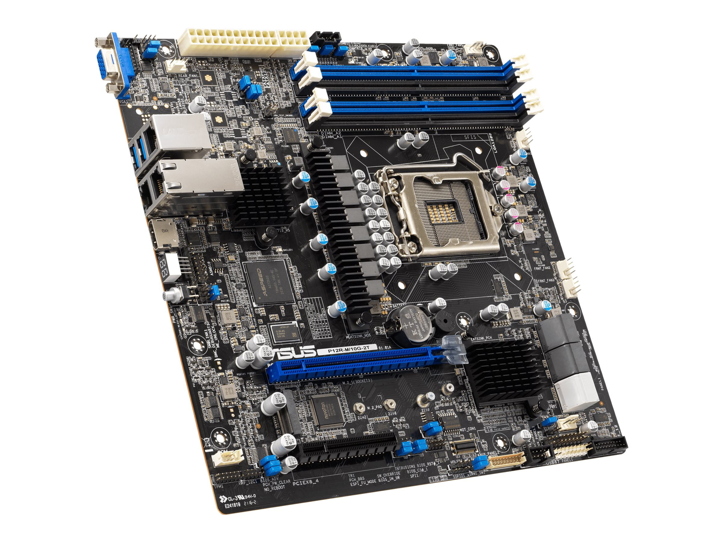 ASUS P12R-M/10G-2T - Motherboard - micro ATX