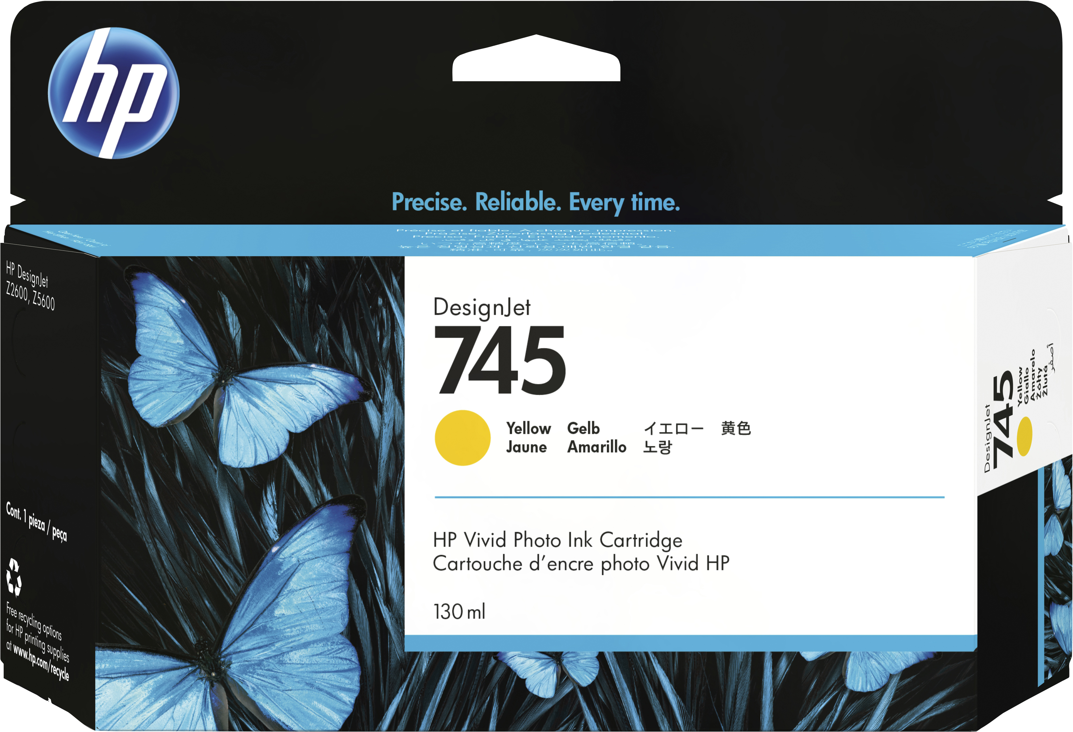 HP 745 - 130 ml - Gelb - original - DesignJet