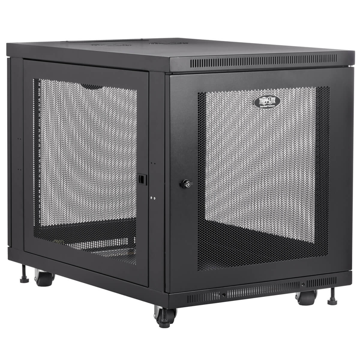 Tripp 12U Rack Enclosure Server Cabinet Doors & Sides 300lb Capacity - Schrank Netzwerkschrank - Schwarz - 12U - 48.3 cm (19")