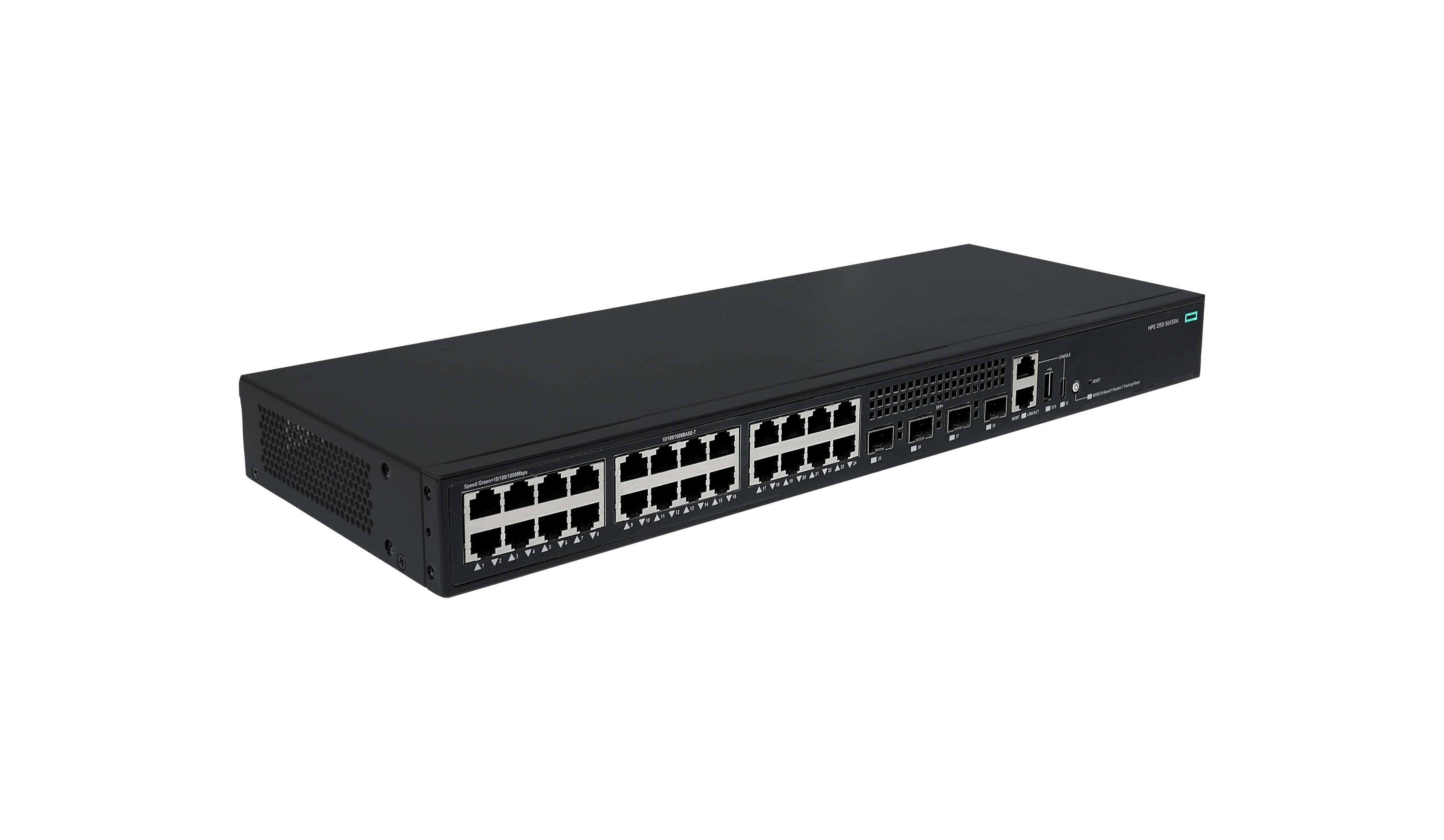 HPE Networking Comware 2150 24p 10M/100M/1G 4p SFP+ 1G/10G - Switch - L3 - managed - 24 x 10/100/1000Base-T + 4 x 1 Gigabit / 10 Gigabit SFP+ (Uplink / Stacking)