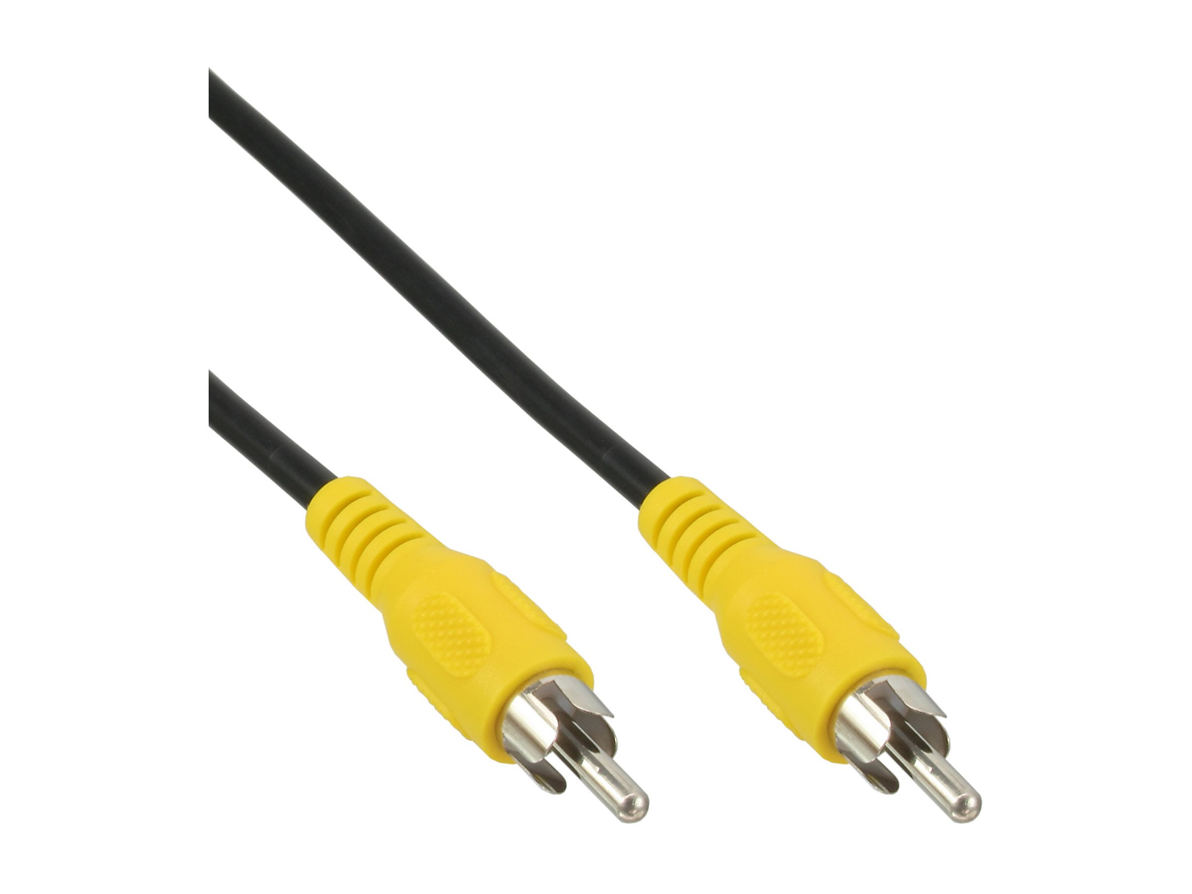 InLine Cinch Kabel - Video - 1x Cinch Stecker / Stecker - Steckerfarbe gelb - 0,5m