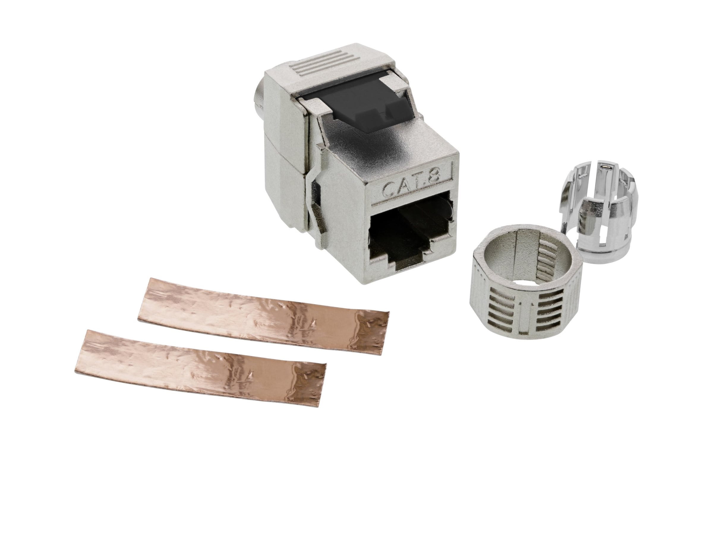 InLine Keystone RJ45 Buchse - SNAP-In - Cat.8.1 - Schraubverschluss