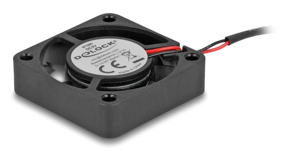 Delock Gehäuselüfter - axial - 40 mm - Schwarz