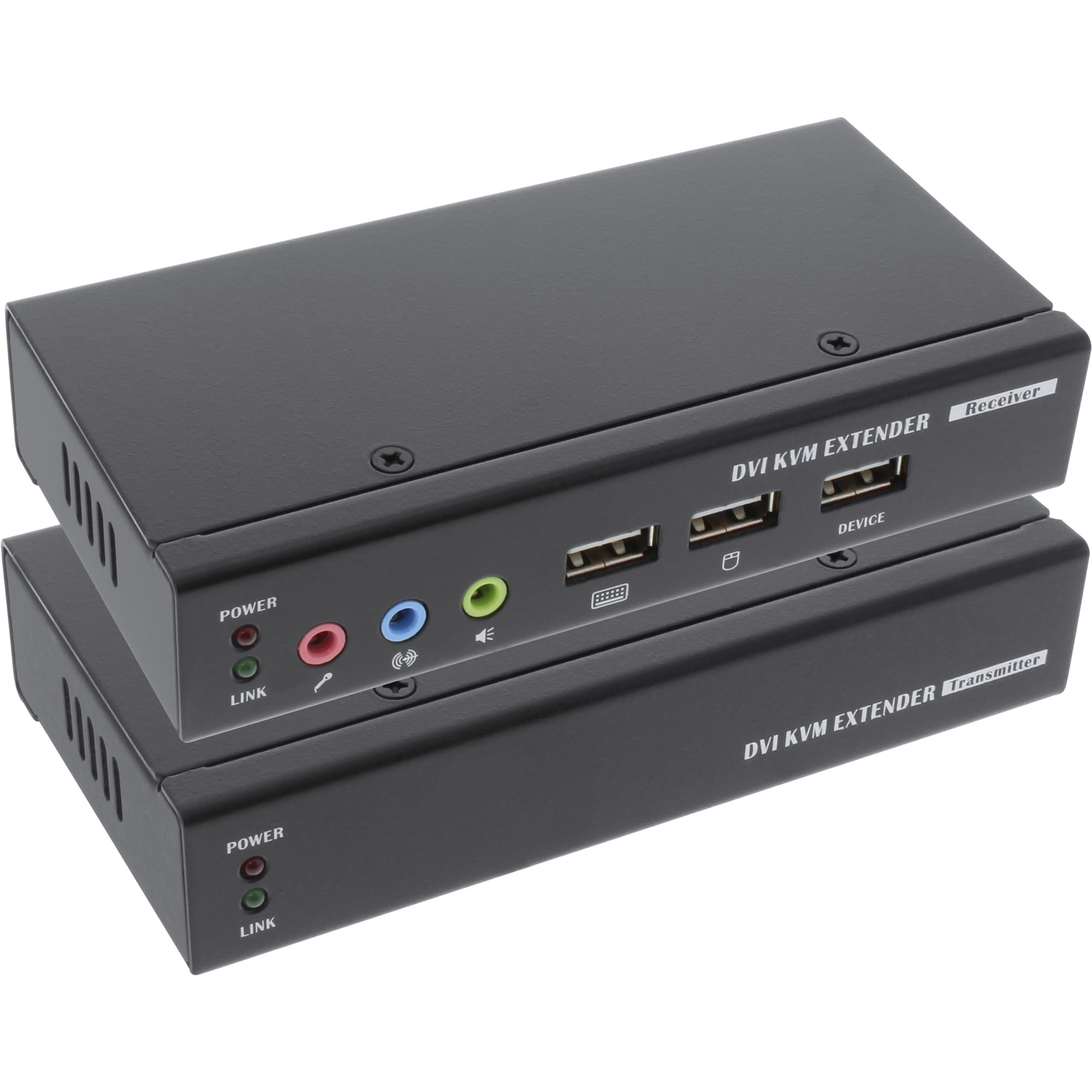 InLine DVI USB KVM Extender - Verlängerung über UTP - mit Audio - bis 50m