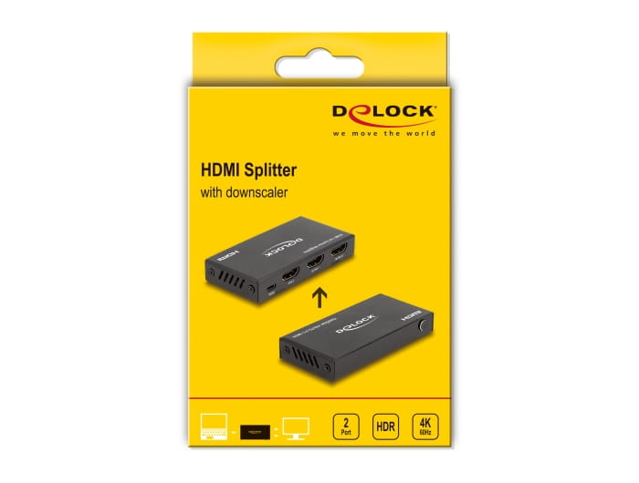 Delock Video/Audio-Schalter - 4K, 60 Hz, mit