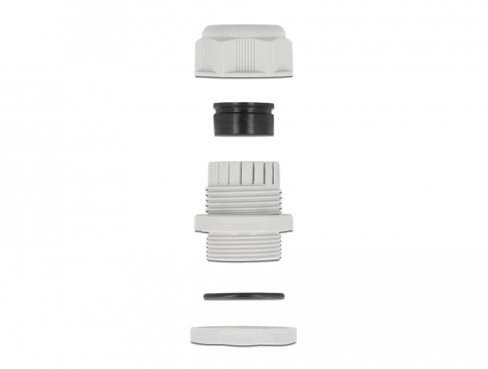 Delock PG29 - Kabelverschraubung - Grau (Packung mit 2)